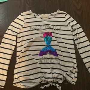Kids mermaid shirt (long sleeve).